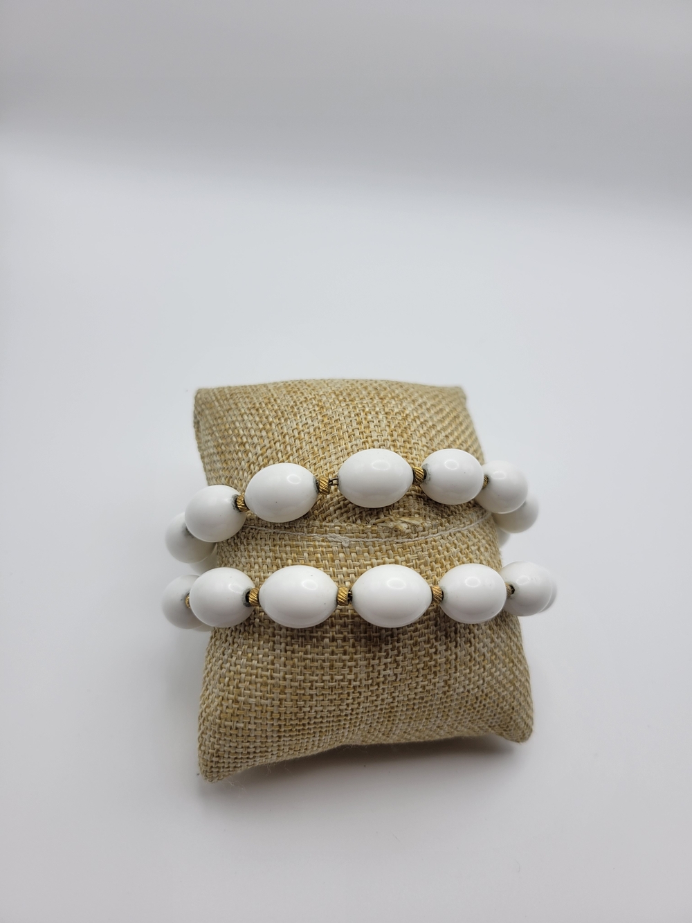 Vintage Monet Double Strand Lucite Beaded Bracelet